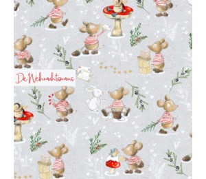 Bio Jersey Lillestoff - Weihnachtsmaus